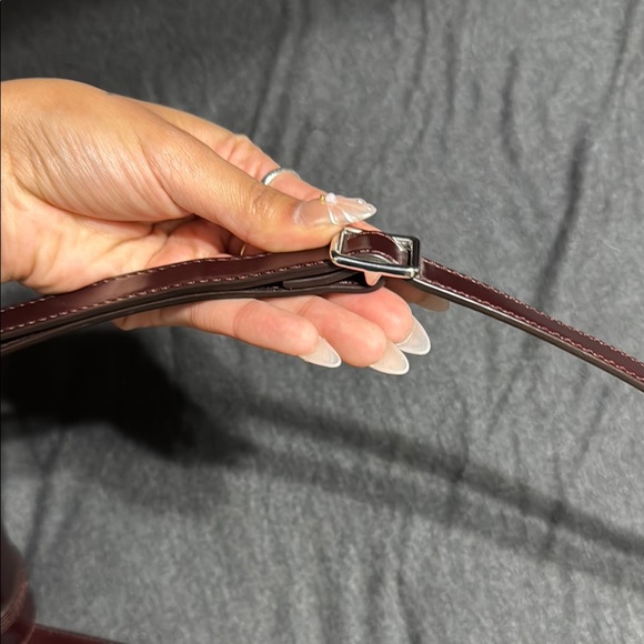 Dr. Martens dark maroon Leather Crossbody Bag - Picture 5 of 7